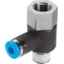 Festo QSTF-1/4-6-B Push-in T-fitting 