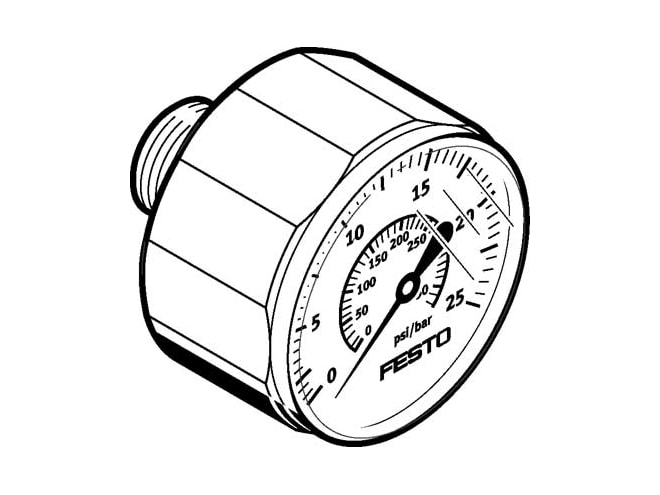 Festo MA-27-25-R1/8 Pressure Gauge