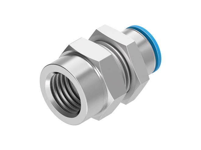Festo QSSF-1/4-6-B Bulkhead Push-in Fitting