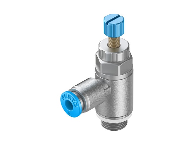 Festo Valvola Di Ritegno A Farfalla GRLA 1/8 QS 6 RS D Flusso Control 197581 - Foto 13