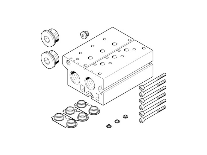 Festo VABM-B10-30E-G34-10-P3 Manifold Block