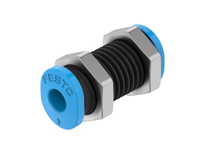 Festo QSMS-3 Push-in Bulkhead Connector