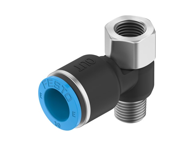 Festo NPQE-LT-R18-Q10-P10 Push-in T-fitting