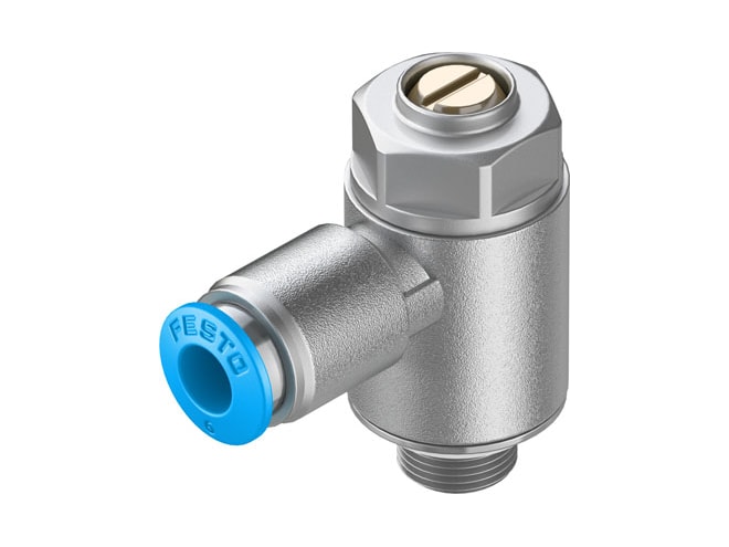 Festo GRLA-1/8-QS-6-MF-D One-way Flow Control Valve