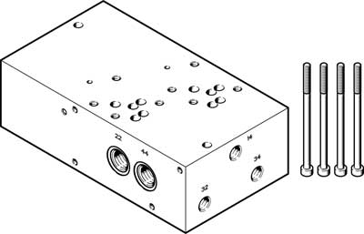 Festo 2614860 / VABP-S1-1V1G-G14-2 Sub-base