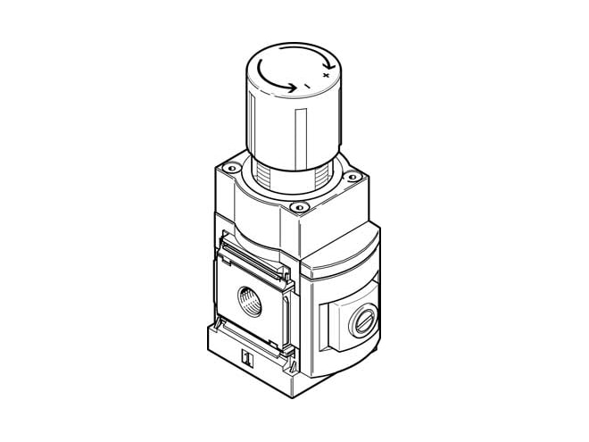 Festo MS6-LRP-1/4-D7-A8 Precision Pressure Regulator