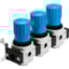 Festo LRB-1/4-D-O-K3-MINI Pressure Regulating Valve Manifold 