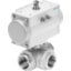 Festo VZBM-A-1/4-RP-25-F-3L-B2-PB20 Ball Valve Actuator Unit 