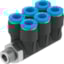 Festo QSLV6-1/4-1/4-U Multiple Distributor 