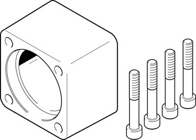 Festo 1593627 / EAMK-A-D80-77A Coupling Housing