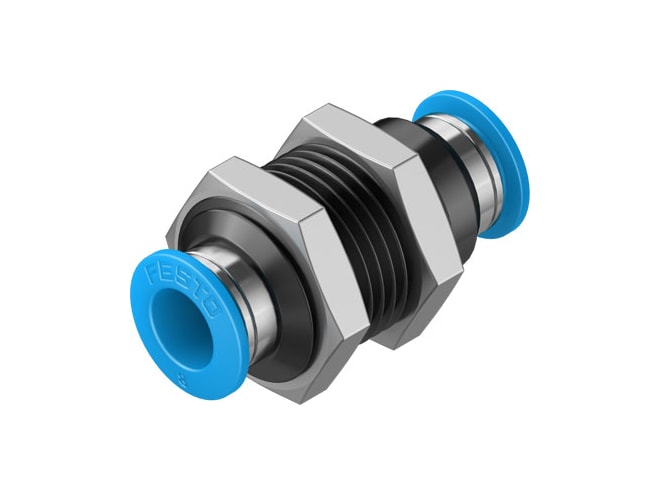 Festo QSS-8-50 Push-in Bulkhead Connector