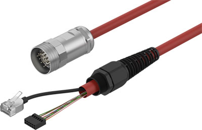 Festo 8126917 / NEBC-R3Z12G20-KH-10-N-SBS-RSG17-ET-S1 Connecting Cable