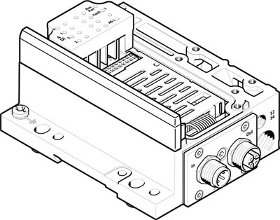 Festo 546989 / VMPA-ASI-EPL-G-4E4A-Z Electrical Interface