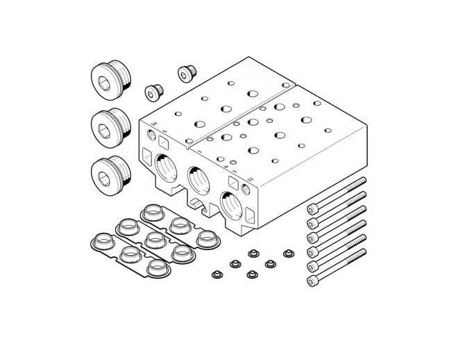 Festo VABM-B10-30E-G34-10 Manifold Block