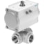 Festo VZBM-A-11/4-RP-25-F-3L-B2-PA40 Ball Valve Actuator Unit 