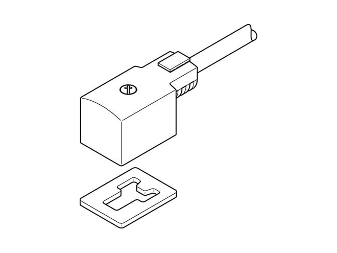 Festo KMV-1-24DC-2,5-LED Plug Socket With Cable