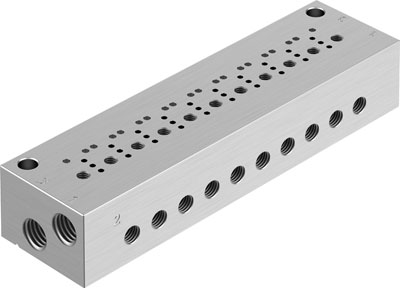 Festo 8122794 / VABM-C12-6M-M5-M3-10 Manifold Block