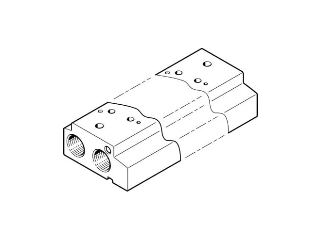 Festo VABM-C7-12P-G18-7 Manifold Rail