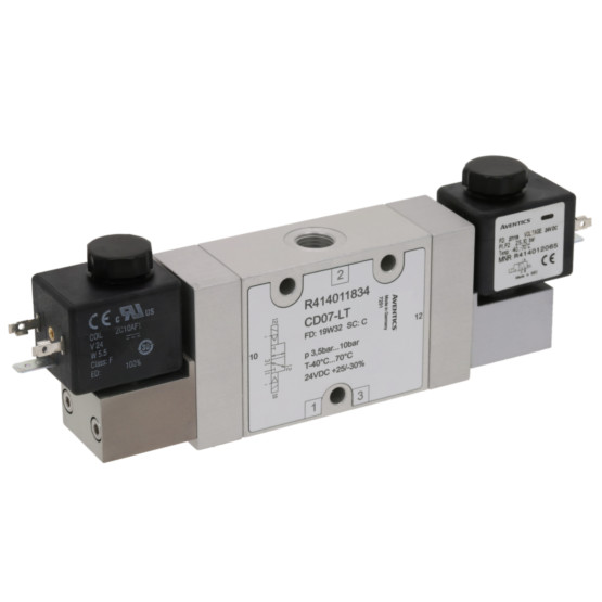 Aventics CD07-LT-3/2-NC-DO-110VDC-WMO-E-G014-RAIL Electric and Pneumatic Actuated Directional Valve