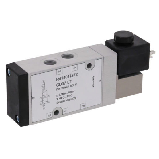 Aventics CD07-LT-5/2-NC-SR-110VDC-WMO-E-G014-RAIL Electric and Pneumatic Actuated Directional Valve