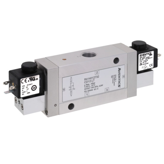Aventics CD12-LT-3/2-NC-DO-024VDC-E-G012-RAIL Electric and Pneumatic Actuated Directional Valve