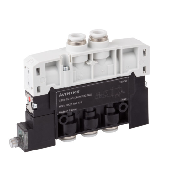 Aventics ES05-5/2-DS-D8-24VDC-SGL-M8 Electric and Pneumatic Actuated Directional Valve