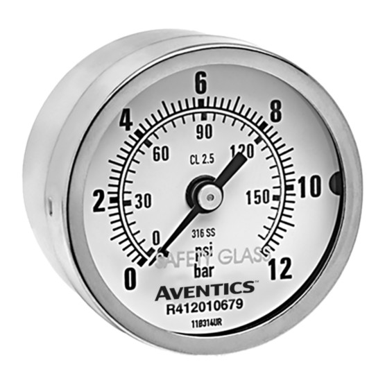 Aventics PG1-ROB-G018-SFB-D50-P0-12-PC Pressure Gauge