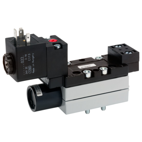 Aventics V581-5/2AR-230AC-I1-ACNO-LBX-AA-D-S-T1 Electric and Pneumatic Actuated Directional Valve