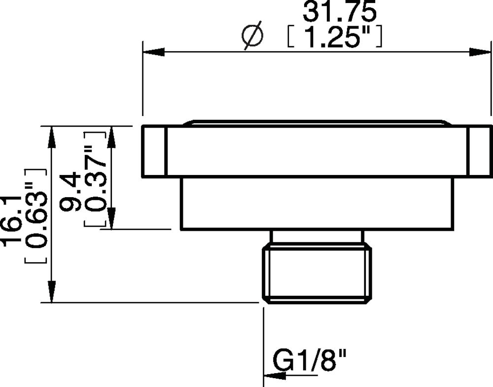 Piab T-slot adapter G1/8 male