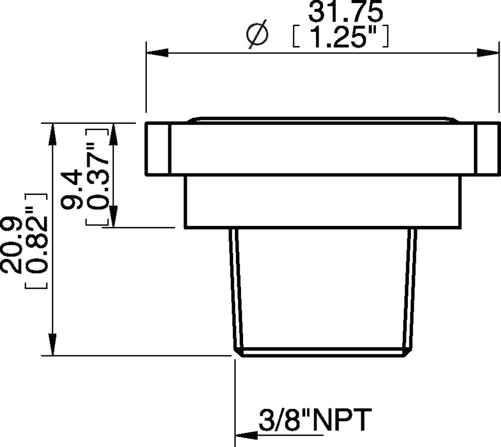 Piab T-slot adapter 3/8 NPT