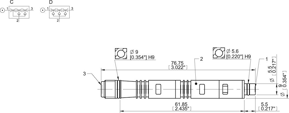 Piab COAX® cartridge MINI Pi12-3, extra non-return valve