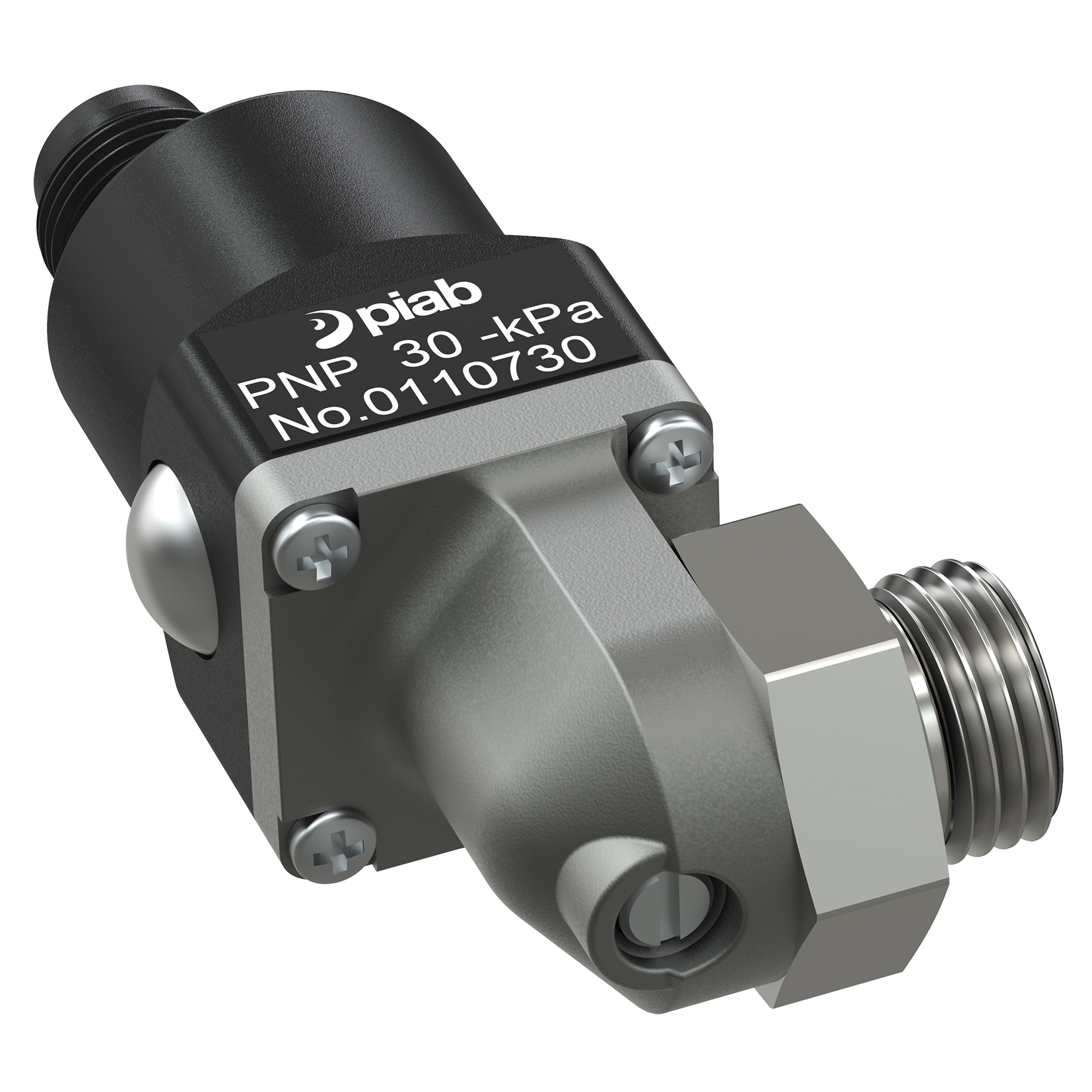 Piab Vacuum Switch VS4118 9 -inHg, M8 PNP/NPN NO/NC