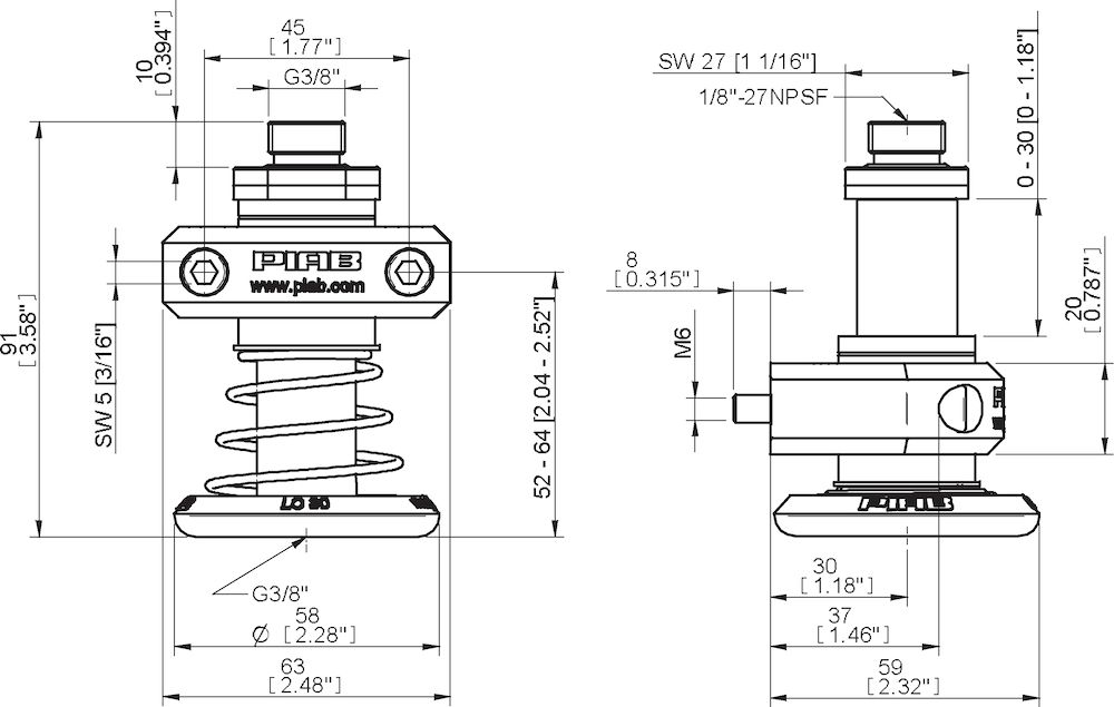 Piab Level Compensator LC30