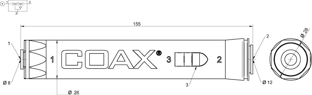 Piab piINLINE® vacuum generator MIDI Si, 8-12 mm
