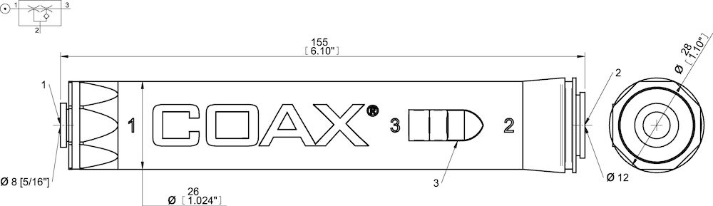 Piab piINLINE® vacuum generator MIDI Xi, 8-12 mm