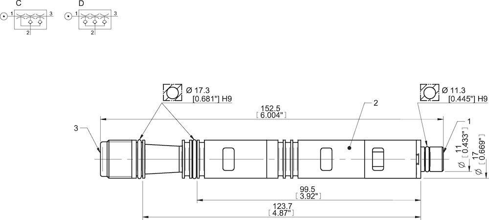Piab COAX® cartridge MIDI Xi40-3, sealings in Viton®