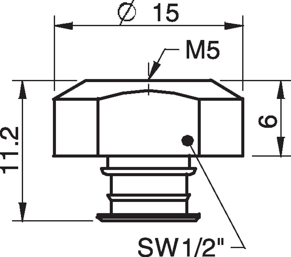 Piab Fitting M5 female