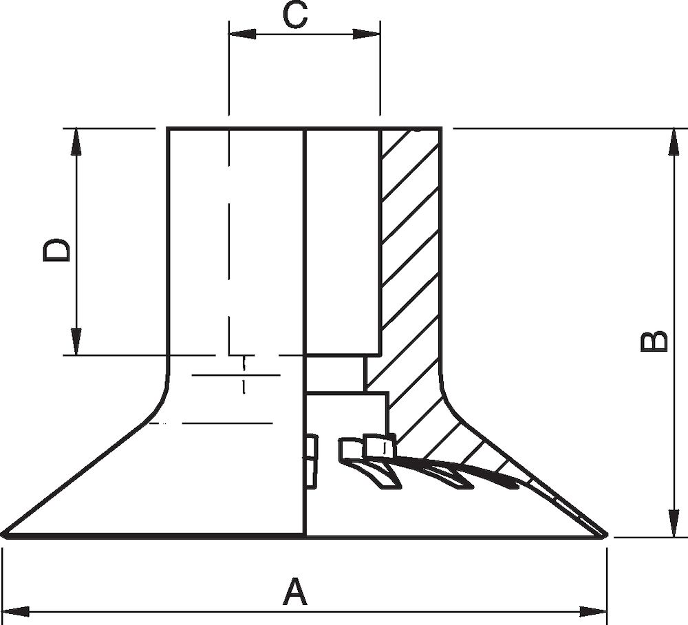 Piab Suction cup VL50FC