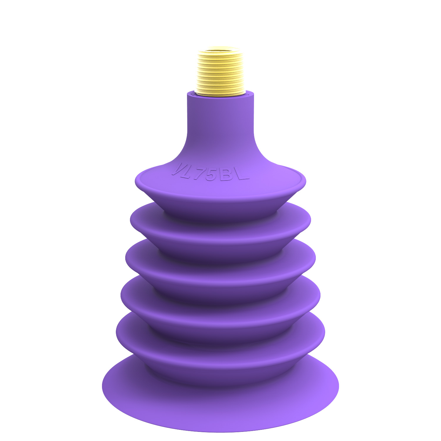 Piab Suction cup VL75BL, 3/8NPT-1/4NPSF