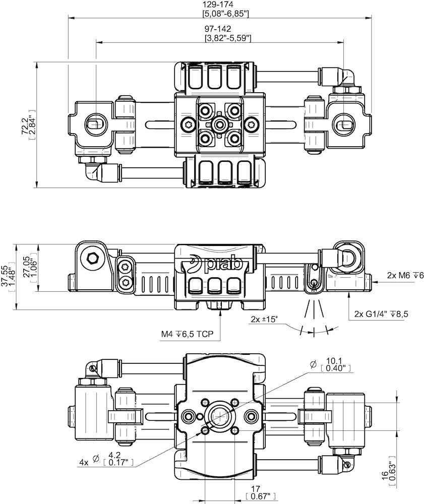 Piab Adjustable gripper
