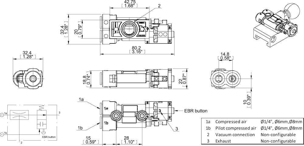 Piab 02.12.892 Vacuum pumps and ejectors