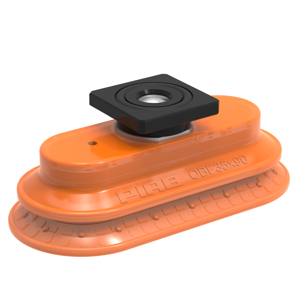 Piab Suction cup OBF35x90P Polyurethane 55/60, T-slot with mesh filter
