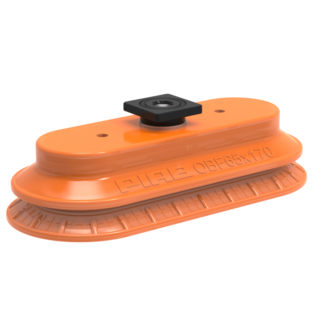 Piab Suction cup OBF65x170 Polyurethane 55/60, T-slot with mesh filter