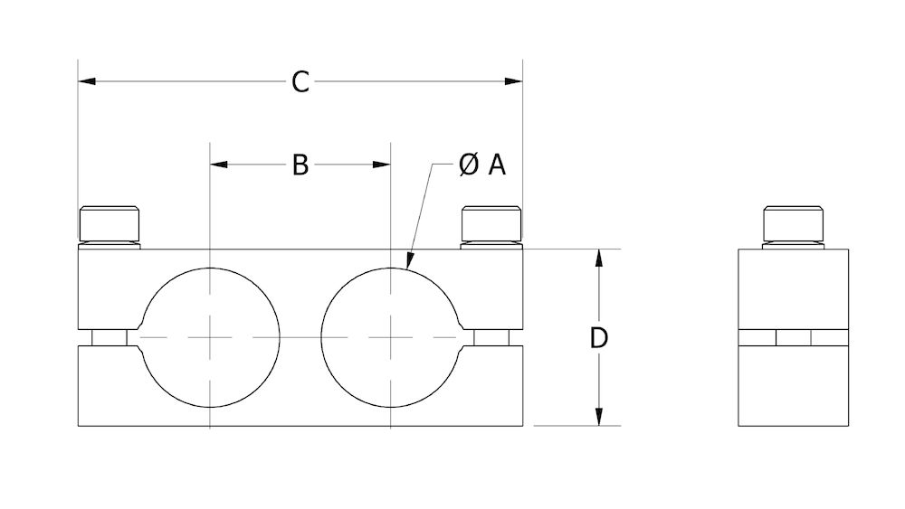 Piab KPC 30 Tube Parallel Clamp