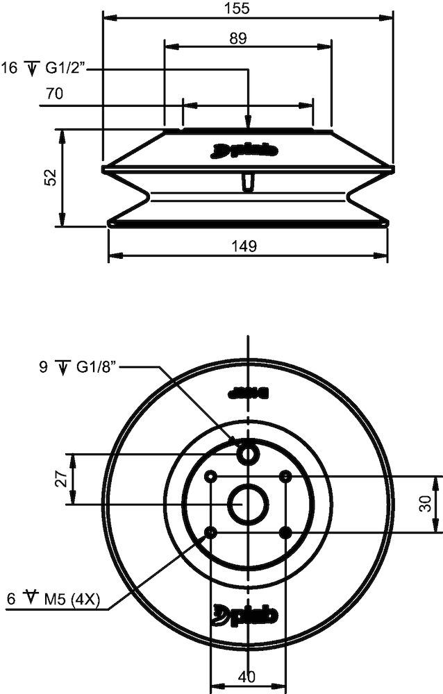 Piab 02.41.409 Suction cups and soft grippers