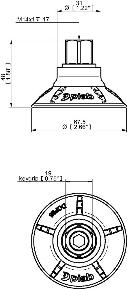 Piab 02.42.507 Suction cups and soft grippers