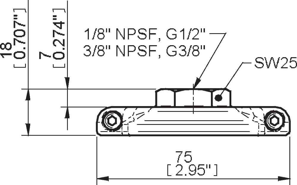 Piab Fitting 75, 1/8 NPSF female, clamp ring with mesh filter