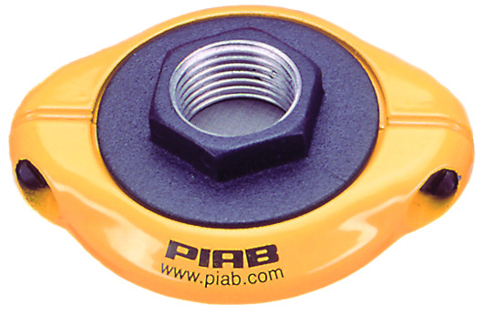 Piab Fitting 75, G1/2 female, clamp ring with mesh filter