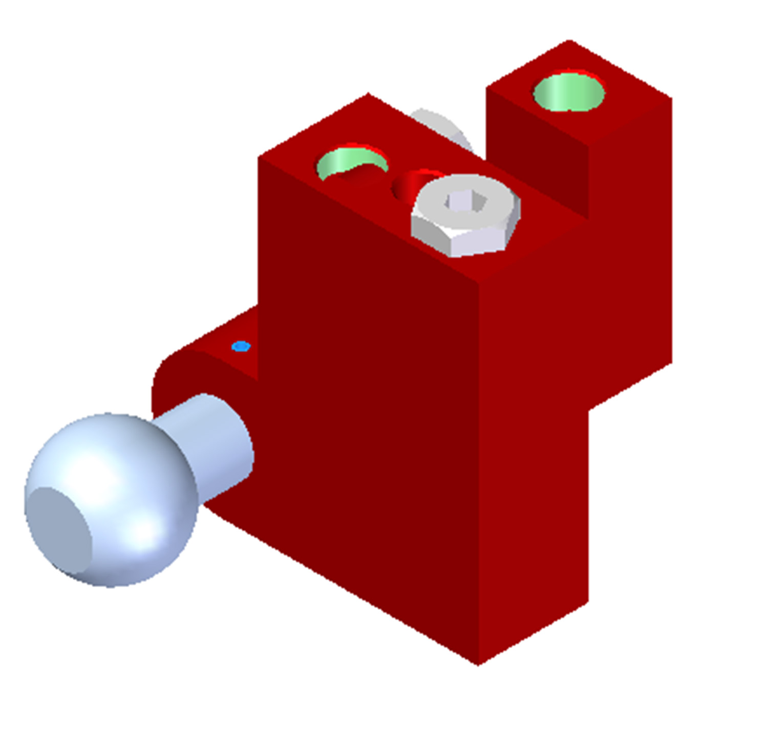 Piab Vacuum Check Valve VT-1H, NPT threads, Ball joint, Left hand connection