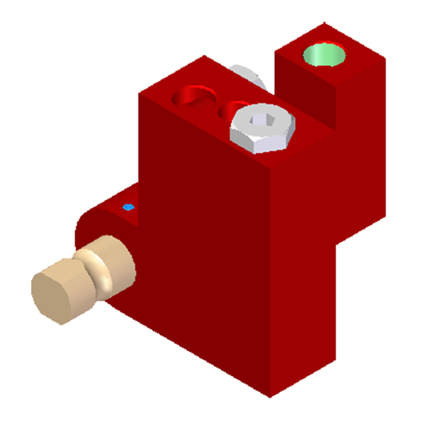 Piab Vacuum Check Valve VT-1H, NPT threads, Lock pin 16, Left hand connection